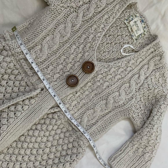 Boho Kenji Button Front Hand Knit CardiganName - Picture 6 of 6